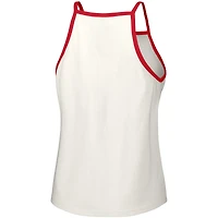 Women's Lusso  White St. Louis Cardinals Nadine Halter Tank Top