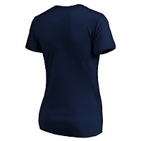 Women's Navy St. Louis Cardinals Official Logo V-Neck T-Shirt