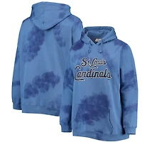 Chandail à capuchon Cloud pour femmes St. Louis Cardinals bleu marine taille plus