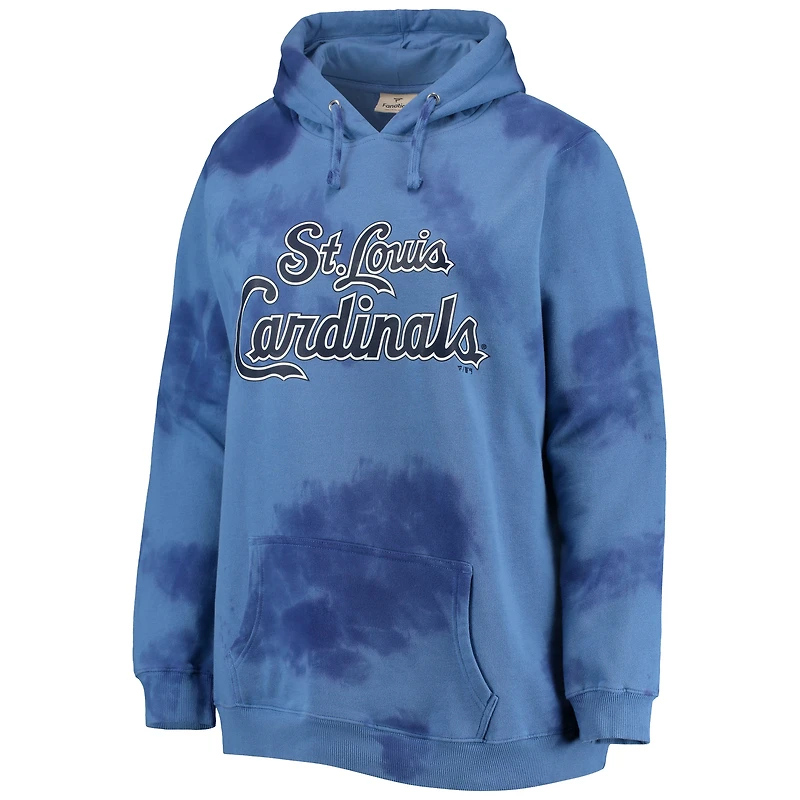 Chandail à capuchon Cloud pour femmes St. Louis Cardinals bleu marine taille plus