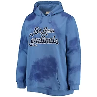 Chandail à capuchon Cloud pour femmes St. Louis Cardinals bleu marine taille plus