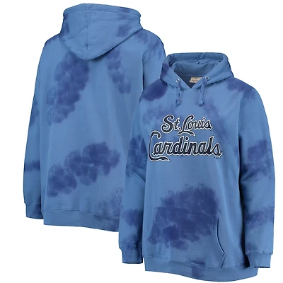 Chandail à capuchon Cloud pour femmes St. Louis Cardinals bleu marine taille plus