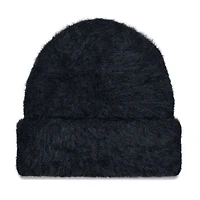 Bonnet en tricot à revers pelucheux St. Louis Cardinals New Era noir pour femme