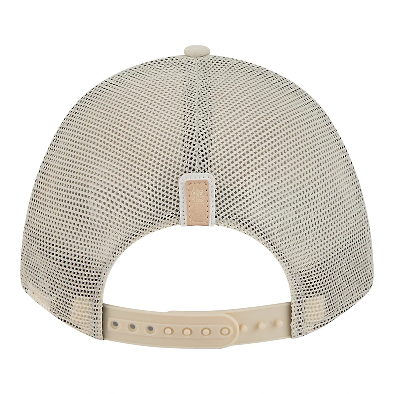 Women's New Era Light Beige St. Louis Cardinals Tonal Patch 9FORTY M-Crown A-Frame Trucker Adjustable Hat