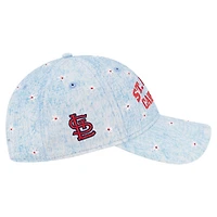Women's New Era  Light Blue St. Louis Cardinals Daisy All Over 9TWENTY Adjustable Hat