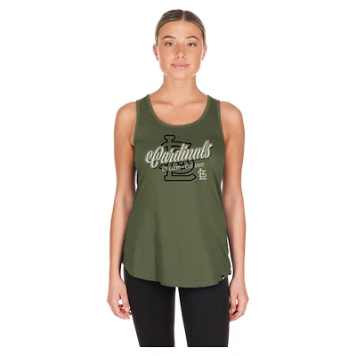 Women's New Era Olive St. Louis Cardinals 2026 Armed Forces Day Tank Top