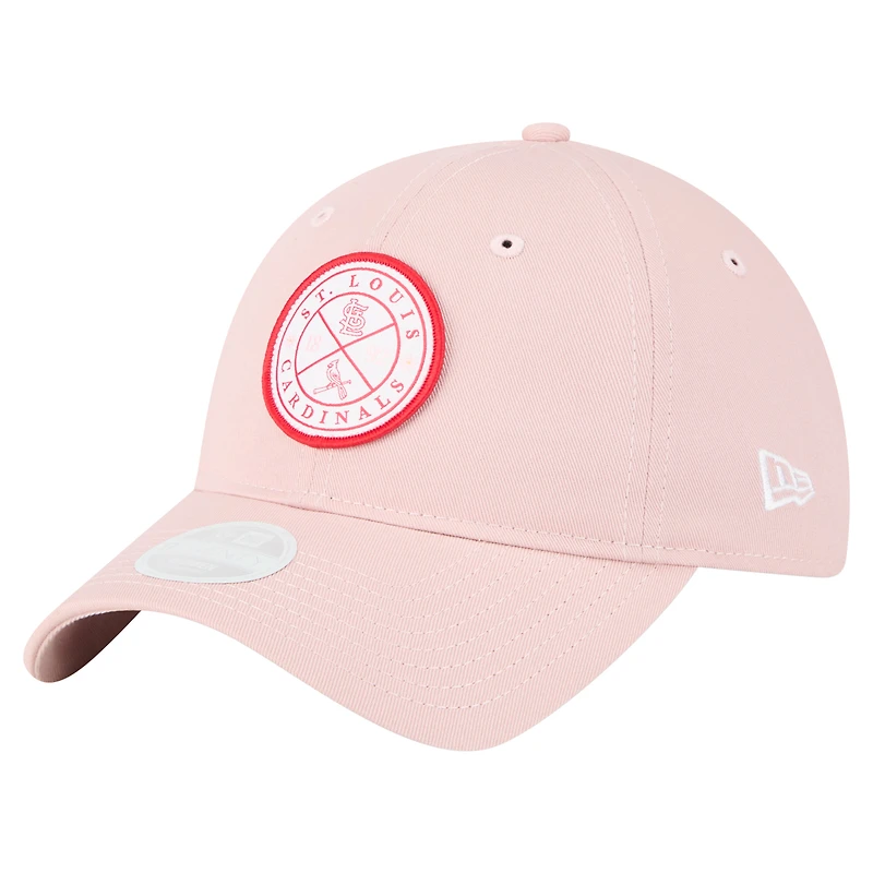 Casquette ajustable Bloom 9TWENTY rose New Era pour femme des Cardinals de St. Louis