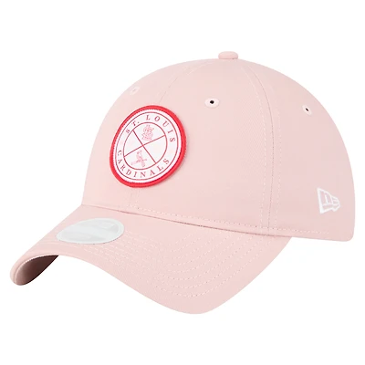 Casquette ajustable Bloom 9TWENTY rose New Era pour femme des Cardinals de St. Louis