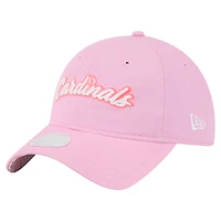 Casquette ajustable 9TWENTY rose New Era pour femme, motif St. Louis Cardinals, fête des mères