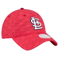 Casquette ajustable New Era rouge St. Louis Cardinals Don't Worry 9TWENTY pour femme