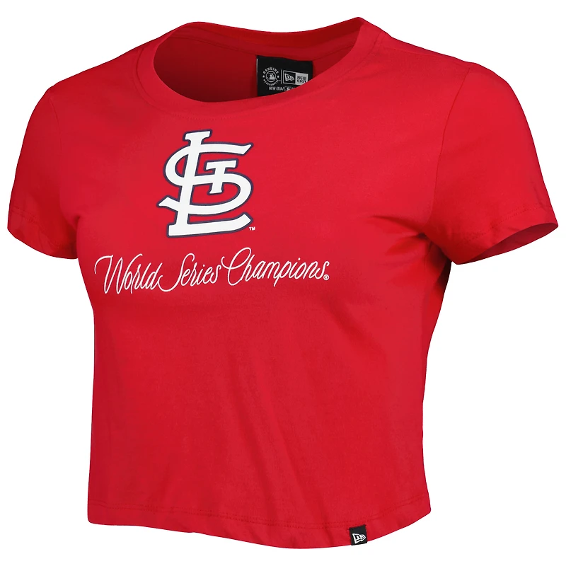 Women's New Era Red St. Louis Cardinals Historic Champs T-Shirt