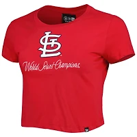 Women's New Era Red St. Louis Cardinals Historic Champs T-Shirt