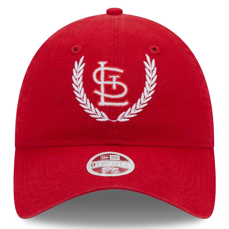 Casquette ajustable 9TWENTY New Era rouge pour femme des Cardinals de Saint-Louis