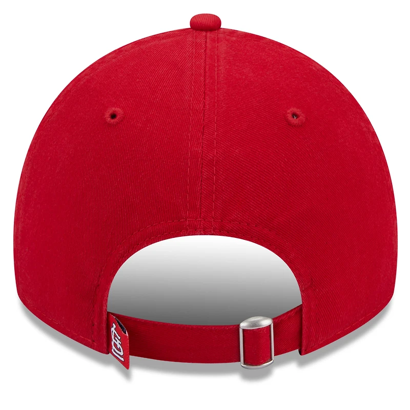 Casquette ajustable 9TWENTY New Era rouge pour femme des Cardinals de Saint-Louis