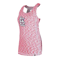 Women's New Era Red St. Louis Cardinals Space Dye Keyhole Back Tank Top