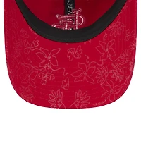 Casquette ajustable 9TWENTY à motif floral ton sur ton pour femme des Cardinals de St. Louis de New Era