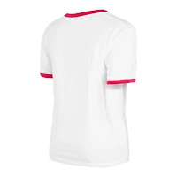Women's New Era White St. Louis Cardinals Oversized Ringer T-Shirt