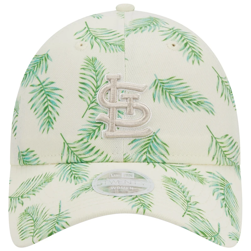Casquette ajustable 9TWENTY des Cardinals de Saint-Louis Palms New Era pour femme, blanche