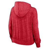 Women's Nike Heather Red St. Louis Cardinals City Connect Gym Vintage Hoodie