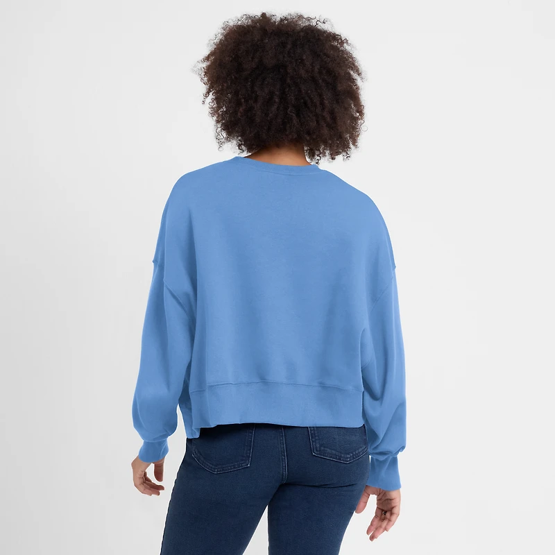Women's Nike Light Blue St. Louis Cardinals Oversized High Hip Pullover Sweatshirt