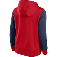 Women's Nike Red/Navy St. Louis Cardinals Authentic Collection Pullover Hoodie