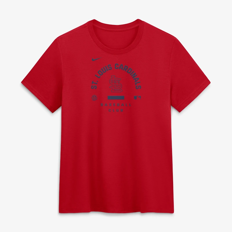 T-shirt Nike rouge St. Louis Cardinals Authentic Collection Early Work Tri-Blend Dri-FIT pour femme