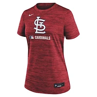T-shirt Nike rouge pour femme St. Louis Cardinals Authentic Collection Velocity Dri-FIT