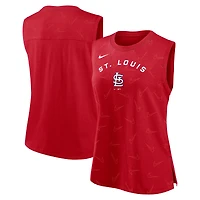 Débardeur rouge St. Louis Cardinals Muscle Play pour femme Nike