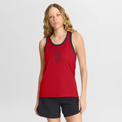 Women's Nike Red St. Louis Cardinals Tri-Blend Dri-FIT Racerback Tank Top