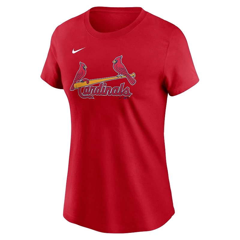 Women's Nike Willson Contreras Red St. Louis Cardinals Fuse Name & Number T-Shirt