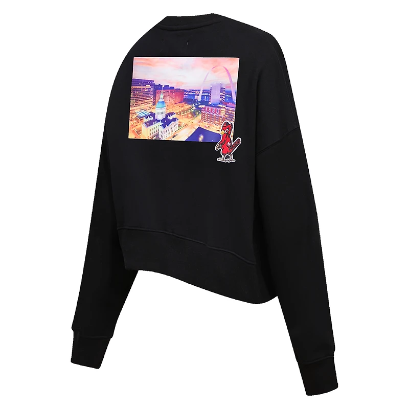 Sweat à capuche Pro Standard St. Louis Cardinals City Scape pour femme, noir