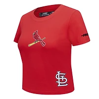 Women's Pro Standard  Red St. Louis Cardinals Game Day Classics Baby Doll Cropped T-Shirt