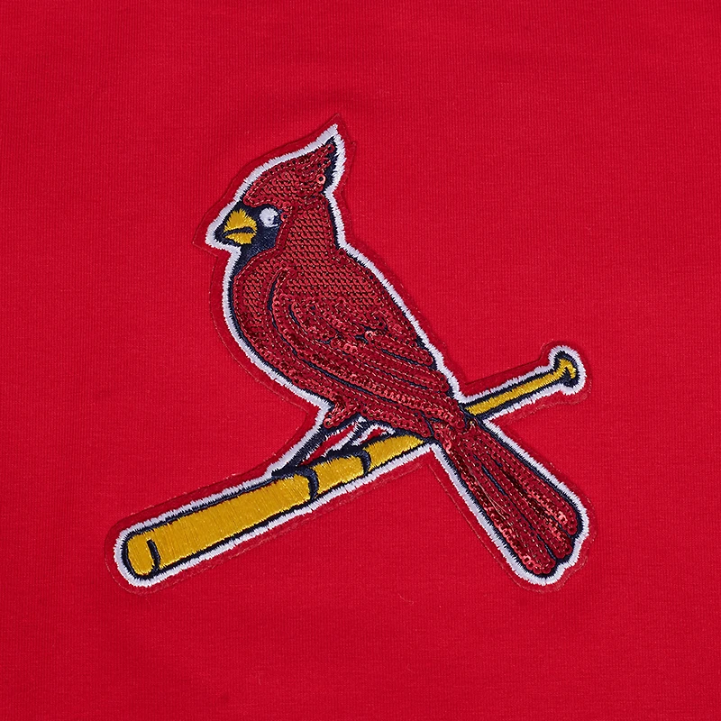 Women's Pro Standard  Red St. Louis Cardinals Game Day Classics Baby Doll Cropped T-Shirt