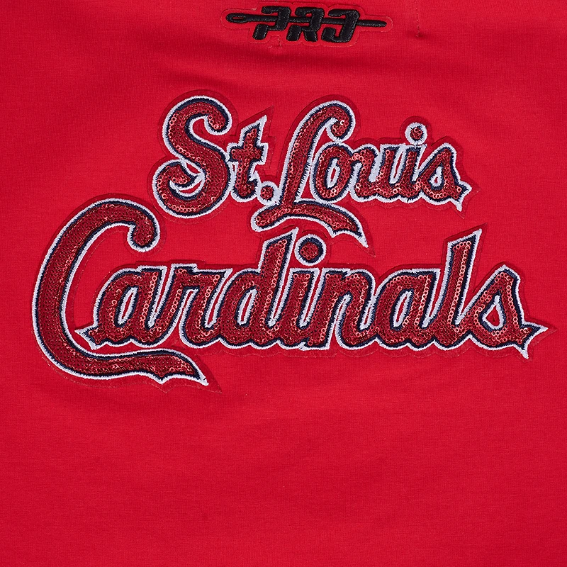 Women's Pro Standard  Red St. Louis Cardinals Game Day Classics Baby Doll Cropped T-Shirt