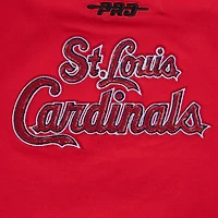 Women's Pro Standard  Red St. Louis Cardinals Game Day Classics Baby Doll Cropped T-Shirt