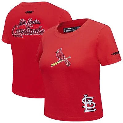 T-shirt court Baby Doll Game Day Classics rouge Pro Standard pour femme des Cardinals de St. Louis