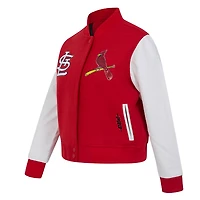Veste universitaire en laine Game Day Classics Pro Standard rouge pour femme des Cardinals de St. Louis