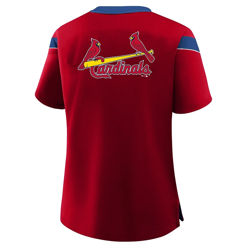 Women's Profile Red St. Louis Cardinals Plus Lace-Up T-Shirt