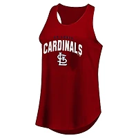 Women's Profile Red St. Louis Cardinals Plus Wordmark Racerback Scoop Neck Tank Top