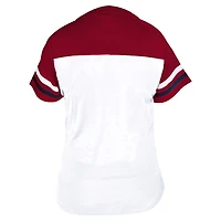 Women's Profile White/Red St. Louis Cardinals Plus Two-Stripe V-Neck T-Shirt