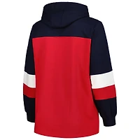 Women's Red St. Louis Cardinals Plus Colorblock Pullover Hoodie