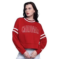 Sweat-shirt court Power Play rouge pour femme de St. Louis Cardinals
