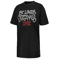 Robe t-shirt noire The Wild Collective St. Louis Cardinals pour femme