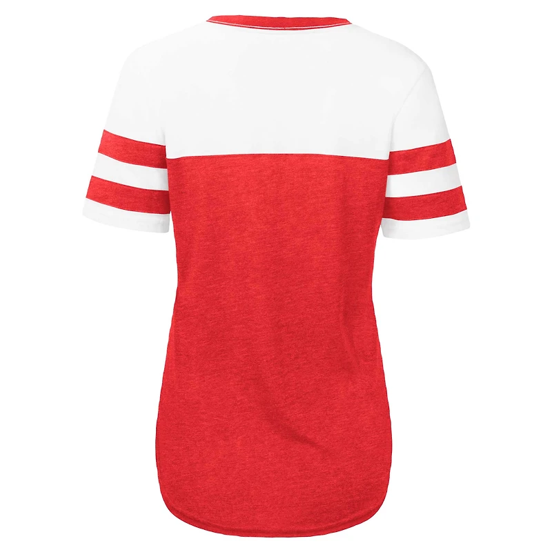 T-shirt ajusté léger Touch Red/White St. Louis Cardinals Setter pour femmes