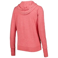 Women's Touch Red St. Louis Cardinals Training Camp Tri-Blend Lightweight Full-Zip Hoodie
