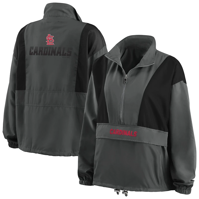 Veste WEAR by Erin Andrews Charcoal St. Louis Cardinals pour femme