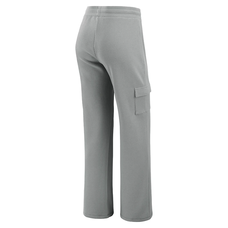 Ensemble sweat à capuche manches longues et pantalon de détente gris en tricot gaufré pour femme WEAR by Erin Andrews des Cardinals St. Louis