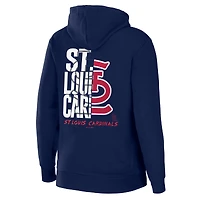 Women's WEAR by Erin Andrews Navy St. Louis Cardinals Sponge Fleece Full-Zip Hoodie