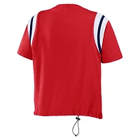 Women's WEAR by Erin Andrews Red St. Louis Cardinals Cinched Colorblock T-Shirt
