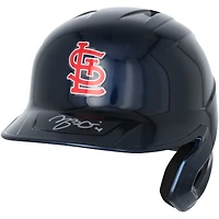 Casque de frappeur chromé alternatif autographié par Yadier Molina des Cardinals de Saint-Louis